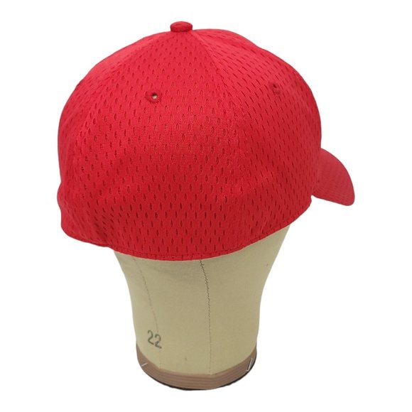 A-Flex Lamars Bar B Q Catering Size L XL Cap Fitted Trucker Red Hat - Picture 8 of 11